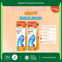 Curcuma Plus Grow Emulsion 200 ml dengan Temulawak Organik Minyak Ikan Kalsium Vitamin D A & B Kompl