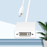 white 3 In 1 mini Displayport DP to DVI HDMI DP Cable Adapter Display port Male to Female for computer