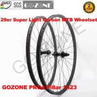 29er Carbon MTB Wheels Super Light GOZONE PRO4 UCI Approved Tubeless Thru Axle / Quick Release / Boost MTB Wheelset 29