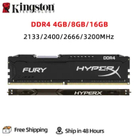 Kingston Memoria RAM DDR4 3200MHz 2666MHz 2400MHz 2133MHz 8GB 16GB 4GB Gaming Desktop Memory PC4-25600 19200 288Pin DIMM DDR4