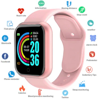 Y68 Plus Sport Fitness Bracelet Smartwatch D20 Pedometer Bluetooth Reminder HeartRate Blood Pressure Smartband For Xiaomi Huawei