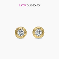 LAZO DIAMOND Etreinte Diamond Stud Earrings in 18k Yellow Gold