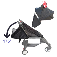 เบบี้เด็ก®อุปกรณ์เสริมรถเข็นเด็กทารกหลังคาฮู้ดม่านบังแดด175 ° เบาะนั่งผ้าฝ้ายซับ Pad สำหรับ Babyzen Yoyo2 Yoya YOYO 2