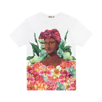 เสื้อยืด พิมพ์ลาย โมนาลิซ่า ใหญ่ รุ่น MONA5638 สีขาว