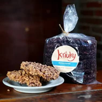 Rengginang Mentah Ketan Hitam Rasa Manis - 500gr Siap Goreng | KRIUKY