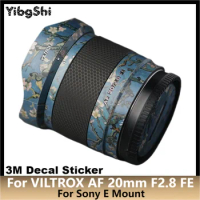 For VILTROX AF 20mm F2.8 FE for Sony E Mount Lens Sticker Protective Skin Decal Vinyl Wrap Film Anti-Scratch Protector Coat