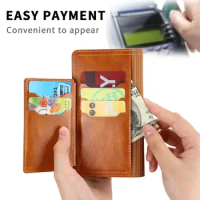 S20 FE Leather Zipper Flip Wallet Case S20FE S20 FE S21 S22 S23 Ultra Cover For Samsung Galaxy S20 F