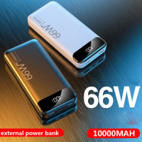66W Super Fast Charging 10000mAh Power Bank for Huawei Samsung External Battery Charger for iPhone 12 Xiaomi Portable Powerbank
