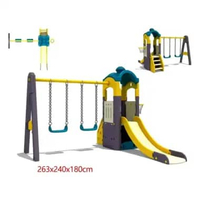 Outdoor Playground Perosotan Besar Taman Bermain Anak Mainan Anak Perosotan Besar Ayunan Double