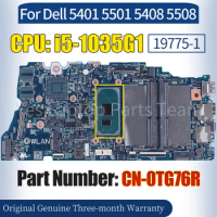 19775-1 For Dell 5401 5501 5408 5508 Laptop Mainboard CN-0TG76R SRGKL i5-1035G1 100％ Tested Notebook Motherboard