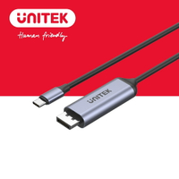 【樂天限定_滿499免運】UNITEK USB-C 轉 DisplayPort 1.4版 傳輸線 (Y-V1423C)