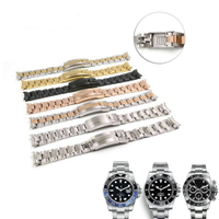 高品質20mm 勞力士手鍊勞力士鋼錶帶 適用潛水艇 GMT Daytona 高品質實心鋼帶錶帶
