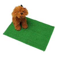 Pet Dog Cat Artificial Grass Toilet Mat Landscape Lawn Toilet Synthetic Turf Indoor Potty Trainer Grass Turf Pad Pet Supplies