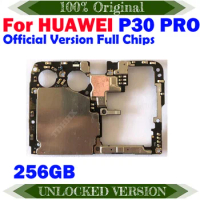 256GB Original Unlocked For HUAWEI P30 Pro Motherboard with Full Chips Logic Board P30Pro Mainboard Good Working Full Chips