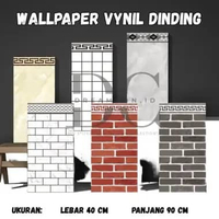 Wallpaper Vynil Dinding Motif Stiker Wallpaper 40 x 90 cm Anti Air Anti Noda Stiker Dinding Tempel P