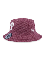 หมวกบัคเกตยูนิเซ็กส์ PHILADELPHIA PHILLIES MLB WASH CHECKER สีพีช