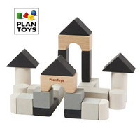 泰國PlanToys 城堡工程組黑色積木玩具 3歲以上