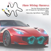 12V100CM Horn Wiring Harness Relay Kit Dual Speaker Harness Grill Car Truck wira waja saga vvt blm f