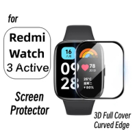 Protective Film For Xiaomi Redmi Watch 3 Active Curved Edge Full Cover Screen Protector For Redmi Watch 3