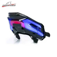 Shark Power Modifikasi Lampu Belakang HONDA CLICK/VARIO 160 Lampu Sein & Rem LED Putih Biru Merah Mo