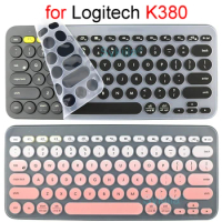 K380 Keyboard Cover for Logitech K380 for Logi Wireless Silicone Protector Skin Case Film TPU English Korean Pink Clear Black