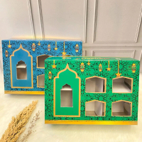 DUS KOTAK KEMASAN OLEH OLEH HAJI DAN UMROH ISI 50 PCS Hijau gift souvenir MOTIF