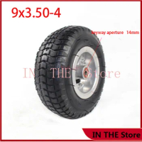 9x3.50-4 pneumatic tire wheel, used for electric scooter, pocket bike, lawn mower, kart 9 * 3.50-4 wheel