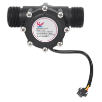 1Pcs Water Flow Sensor DN25 DC3.5-24V 1 Inch 2-100L/Min Hall Flowmeter Heat Pump Water Heater Flow Meter Switch Counter