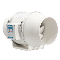 4 inch No Noise Inline Duct Exhaust Ventilation Fan Circulation Inline Duct Pipe Exhaust Fan for Bathroom Kitchen Toilet