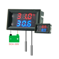 DC 4-30V 10A Digital Voltmeter Ammeter Dual Display Voltage Detector Current Meter Panel Amp Volt Gauge Tester