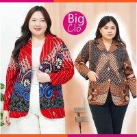 Blazer Batik Jumbo 624 vol58 Baju Atasan Wanita Big Size