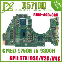 KEFU DA0XKTMB8C0 for ASUS VivoBook X571GT X571GD K571GD VX60G Notebook Motherboard With I5-9300H I5-8300H GTX1650/1050 100% Test