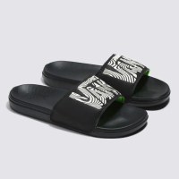 【VANS 官方旗艦】La Costa Slide-On 男女款黑色/迷幻 Logo 圖案拖鞋