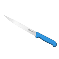 【SANELLI 山里尼】SUPRA 彈性片魚刀 25CM 藍色 片肉刀(158年歷史、義大利工藝美學文化必備)