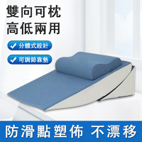巧客 護理靠背三角枕 床頭靠墊枕 枕斜坡墊 可調整擡高墊 老人防反流斜坡床墊 孕婦胃食道逆流枕頭