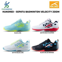 Sepatu Badminton Hundred Velocity Zoom Series Blue Lime 42