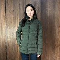 美國百分百【全新真品】Ralph Lauren 羽絨外套 藏帽 女款 RL 防寒 保暖 logo 軍綠 CR18