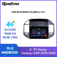 9 inch android 10.0 car radio video gps player for Mitsubishi Pajero 3 V73 2004 2011 multimedia autoradio stereo head unit