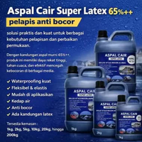 Aspal Cair Super Latex Kandungan Aspal 65%++- 1kg 1kg