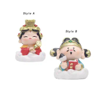 Desktop Buddha Statue Small Tabletop Decoration Collectible Crafts Mini Sculptures for Car Bedroom Festival Home Housewarming