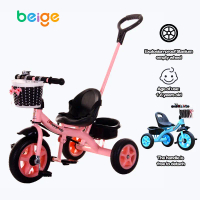 Beige Basikal Budak Kanak 2 Tahun Basikal Kanak-kanak 3 Roda Tayar Tunggangan Basikal Kanak-kanak De
