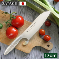 【佐竹產業】日本製 一體成型濃州正宗作 不鏽鋼三德廚刀 17cm(三德刀/菜刀)