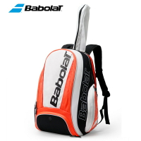 Babolat百保力溫網聯名新款PURE網球雙肩包白色羽毛球運動包2支裝