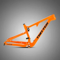 TWITTER AM-class full-suspension carbon fiber softtail mountain bike frame mtb 27.5/29inches*15/17/19/21cm full suspension frame
