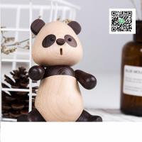 梵瀚 桌面可愛熊貓手工小擺件創意裝飾擺設生日禮物手辦公仔玩偶