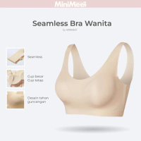 Seamless Bra AIRY Tanpa Kawat / Zero Feel Premium Kait Belakang / Bra Katun Polos Full Coverage Busa