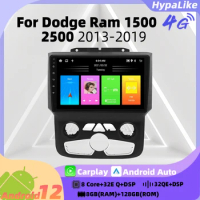 2 Din Android Car Radio Multimedia for Dodge Ram 1500 2500 2013-2019 GPS Navigation Carplay Auto Stereo Autoradio Head Unit