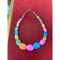 สร้อยคอลูกปัดหิน สร้อยคอหลากสี แฟชั่น สร้อยคอ ผู้หญิง สร้อยห้อยพระ สร้อยคอ y2k สายสร้อยห้อยพระ