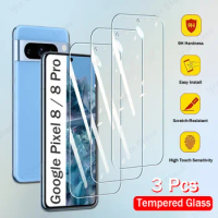 3PCS Tempered Glass For Google Pixel 8 Pro Screen Protectors Samsung Google Pixel 8 Pro Pixel8 Pixel8Pro 8Pro Cover Glass Film