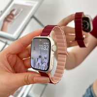 小蠻細款 磁吸錶帶 適用於 Apple Watch 錶帶 8 7 6 5 4 SE 蘋果手錶錶帶 41mm 45mm